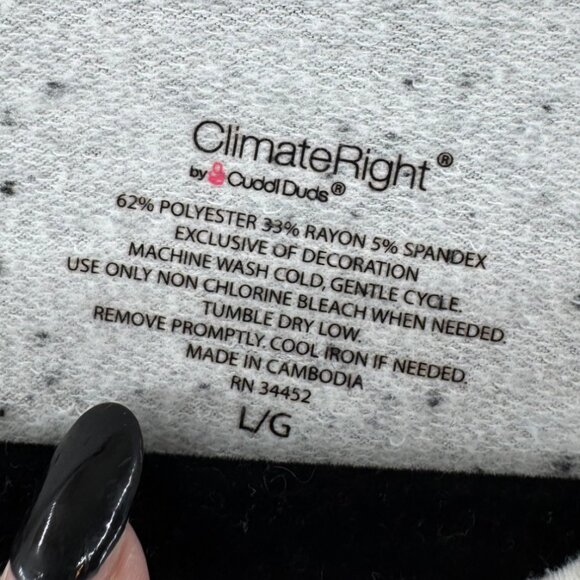 ClimateRight By Cuddl Duds Lightweight Speckled Long Sleeve Top Size Large - Picture 6 of 7